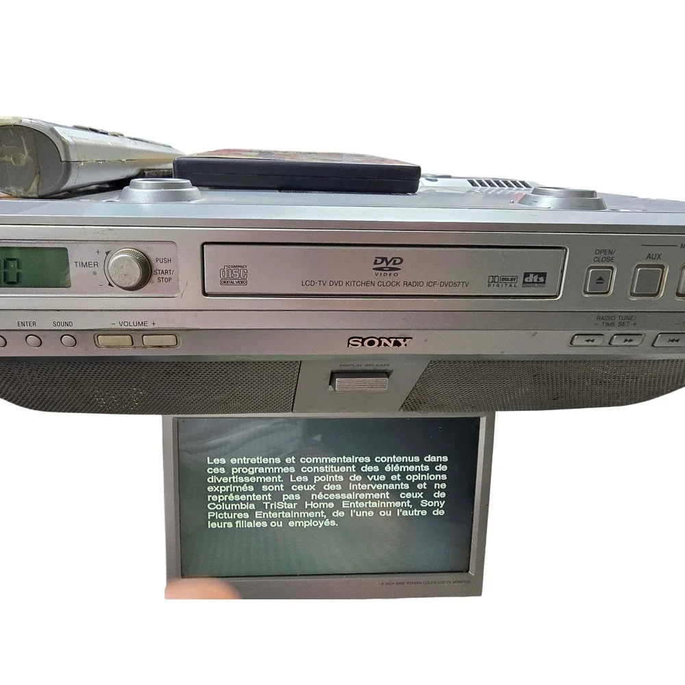 Sony icf dvd57tv